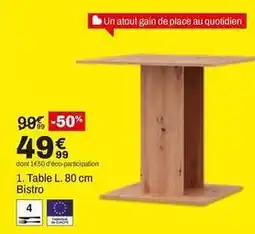 BUT Table l. 80 cm offre