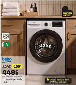 BUT Beko - lave-linge hublot offre