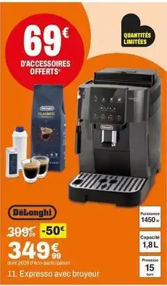 BUT Delonghi - expresso avec broyeur offre