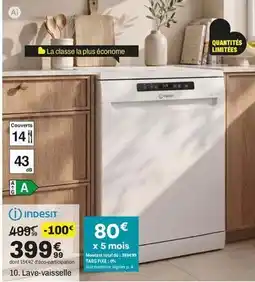 BUT Indesit - lave-vaisselle offre