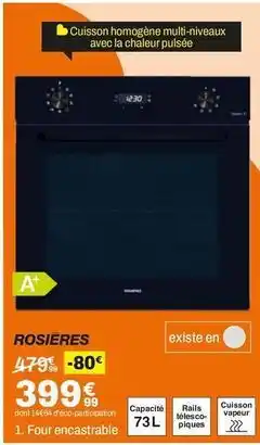 BUT Rosières - cuisseon homgène multi-niveaux avec a chaleur pulisse offre