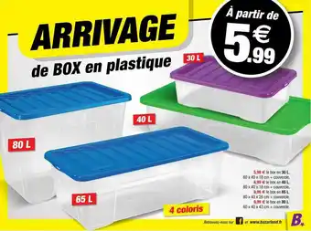 Bazarland Box En Plastique offre