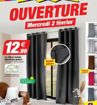 Bazarland Le Rideau Isolant Thermique Polaire offre