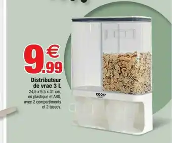 Bazarland Distributeur De Vrac 3 L offre
