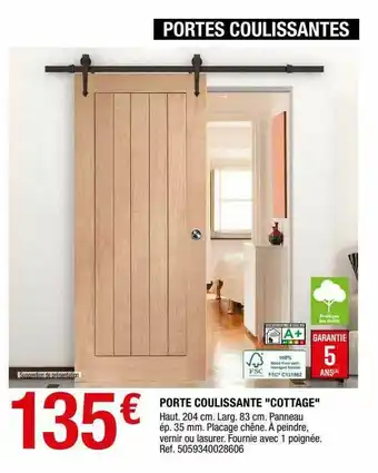 Brico Dépôt Porte Coulissante offre