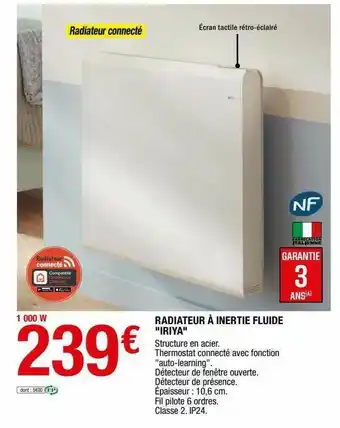 Radiateur à Inertie Fluide