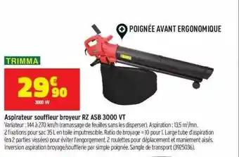 Bricorama Aspirateur Souffleur Broyeur Rz Asb 3000 Vt Trimma offre