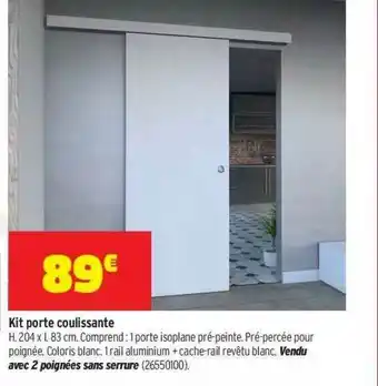Bricorama Kit Porte Coulissante offre