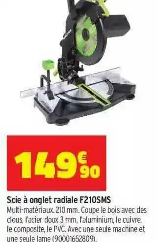 Bricorama Scie à Onglet Radiale F210sms offre