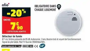 Bricorama Détecteur De Fumée offre
