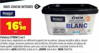 Bricorama Peinture Xtrem 2-en-1 Nuance offre