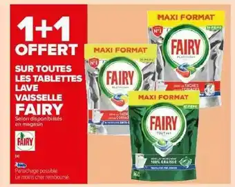 Carrefour Market Tablettes Lave Vaisselle Fairy offre