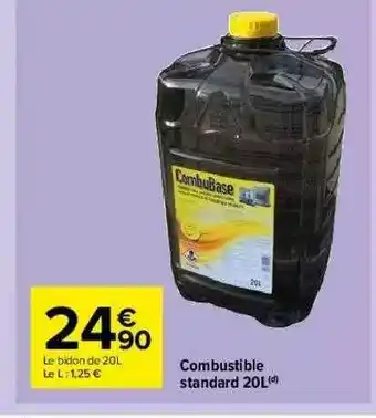 Carrefour Market Combustible Standard 20l offre