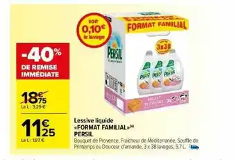 Carrefour Market Lessive Liquide «format Familial» Persil offre
