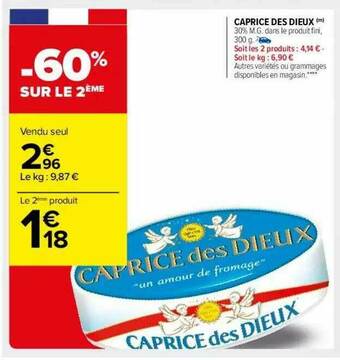 Carrefour Market Caprice Des Dieux offre