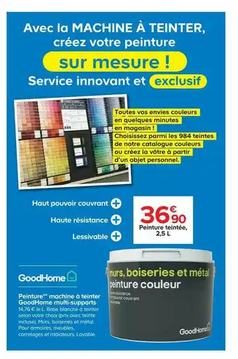 Castorama Peinture Machine à Teinter GoodHome Multi-supports offre