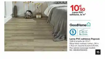 Castorama Lame Pvc Adhésive Poprock GoodHome offre