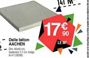 Chretien Matériaux Dalle Béton Aachen offre