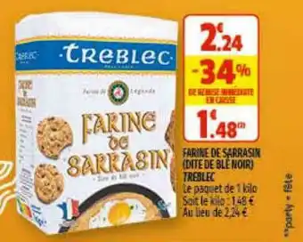 Coccinelle Express Farine De Sarrasin (dite De Ble Noir) Treblec offre
