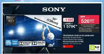 Costco Téléviseur Oled 55 Xr-55a80jaep offre