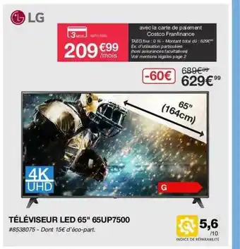 Téléviseur Led 65