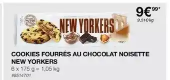 Cookies Fourrés Au Chocolat Noisette New Yorkers