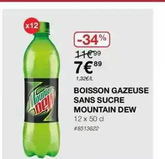 Costco Boisson Gazeuse Sans Sucre Mountain Dew offre