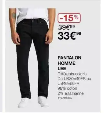 Costco Pantalon Homme Lee offre