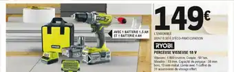 E.Leclerc Brico Perceuse Visseuse 18 V Ryobi offre