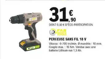 Perceuse Sans Fil 18 V Far Tools