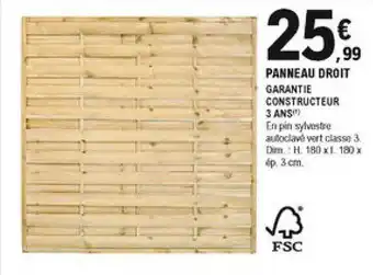 E.Leclerc Brico Panneau Droit offre