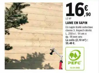 E.Leclerc Brico Lame En Sapin offre