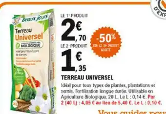 E.Leclerc Brico Terreau Universel offre