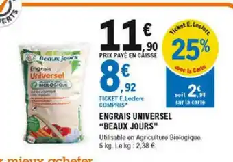 E.Leclerc Brico Engrais Universel offre