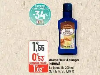 G20 Arôme Fleur D'oranger Vahiné offre