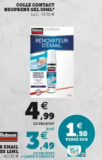 Colle Contact Néoprène Gel 55ml Rubson
