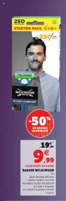 Hyper U Rasoir Wilkinson offre