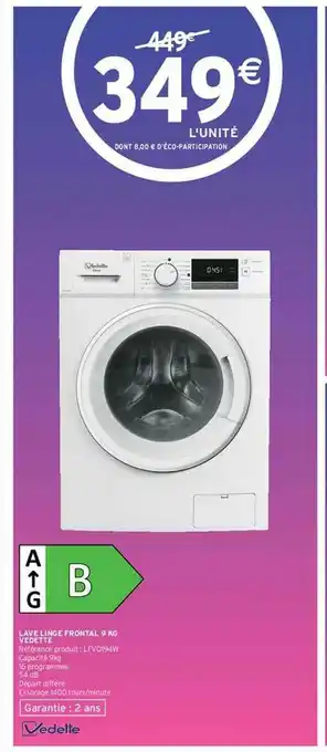 Intermarché Lave Linge Frontal offre