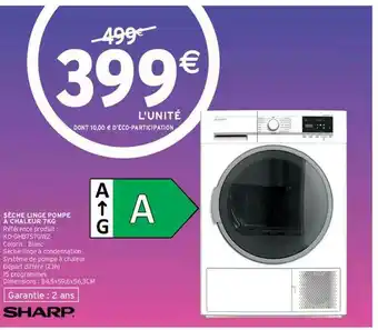 Intermarché Sèche Linge Pompe A Chaleur offre