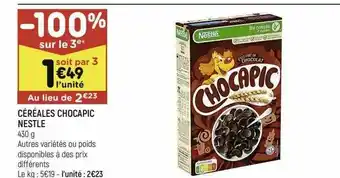 Céréales Chocapic Nestlé
