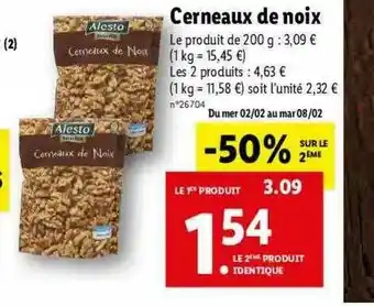 Lidl Cerneaux De Noix Alesto offre