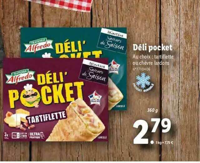 Promo Déli Pocket Alfredo chez Lidl