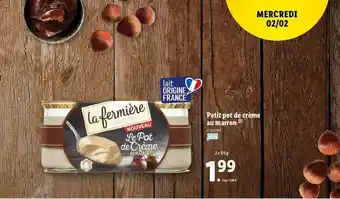 Lidl Petit Pot De Crème Au Marron offre