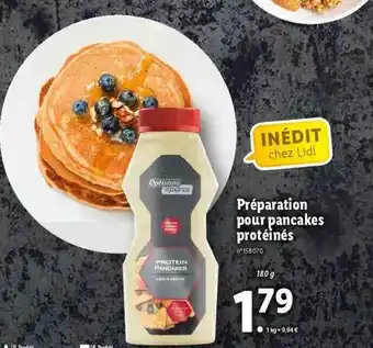 Lidl Préparation Pour Pancakes Protéinés offre
