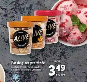 Lidl Pot De Glace Protéinée Leone offre