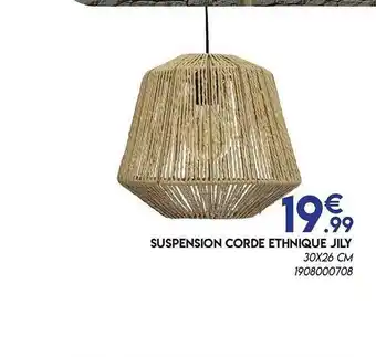 Suspension Corde Ethnique Jily
