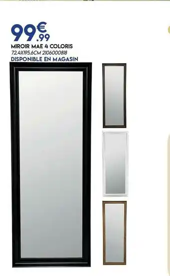 Maxi Bazar Miroir Mae 4 Coloris offre