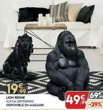 Maxi Bazar Lion Résine offre