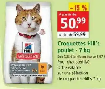 Maxi Zoo Croquettes Hill's Poulet offre