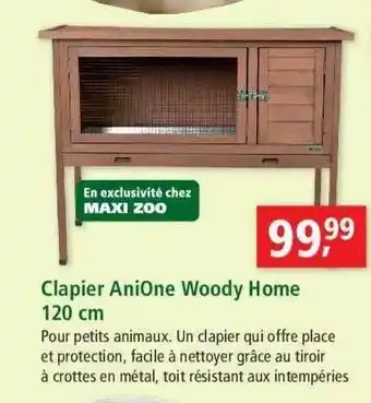 Clapier Anione Woody Home 120 Cm